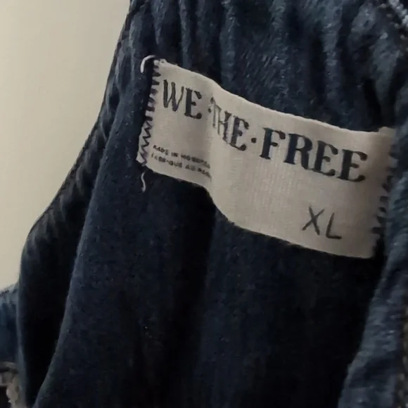 We The Free Dark Blue Denim Overalls - Picture 2 of 5